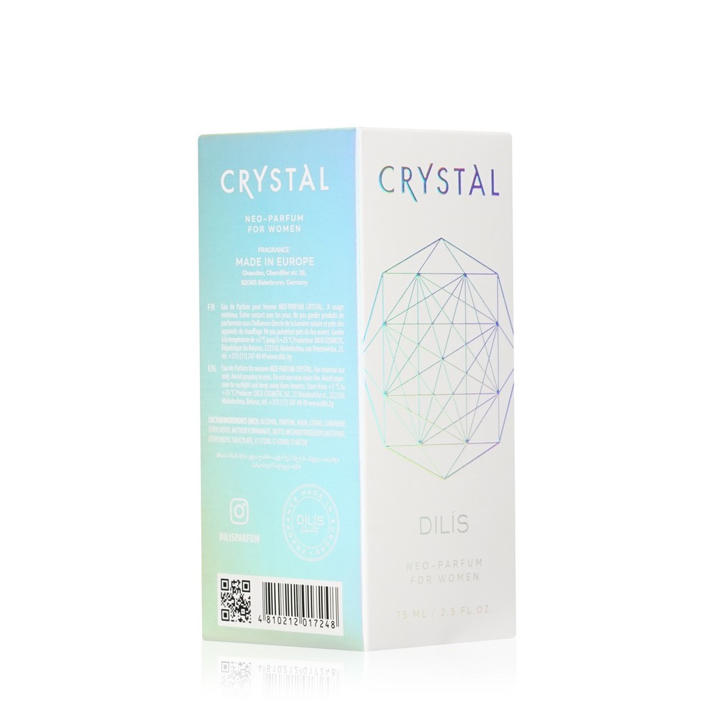 Женская парфюмерная вода Dilis Neo-parfum " Crystal " 75мл. Фото 4.