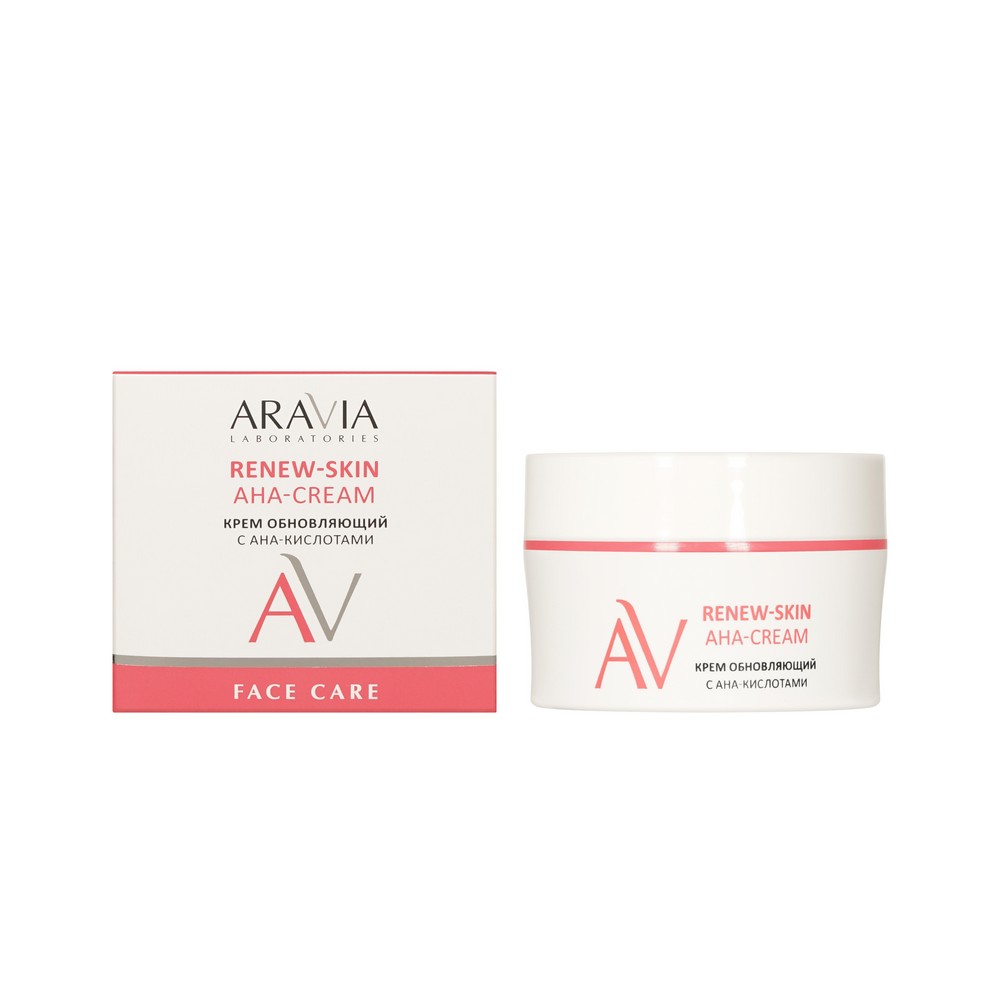 Крем обновляющий с AHA-кислотами Aravia Laboratories Renew Skin AHA-Cream 50мл. Фото 1.