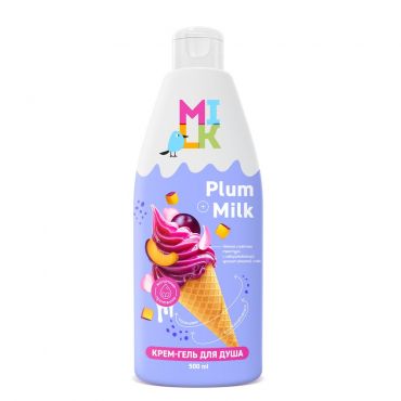 Крем - гель для душа Milk Plum Milk 500мл.
