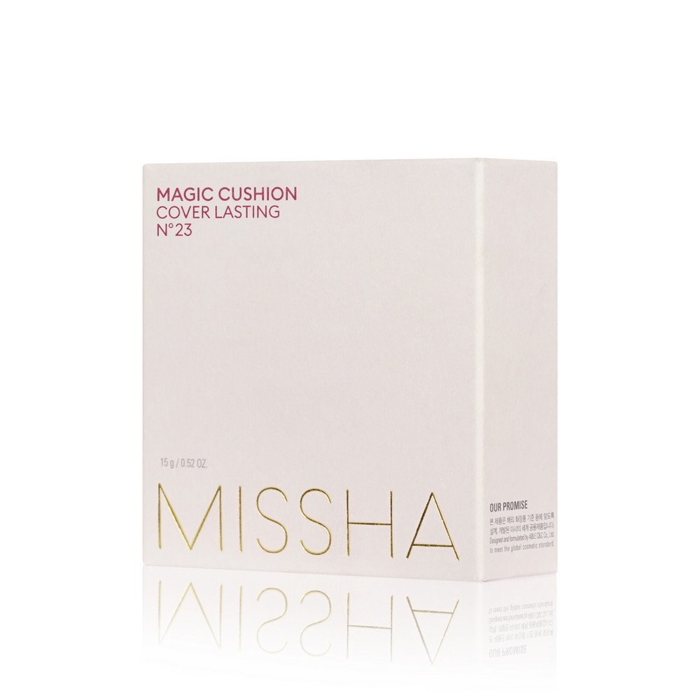 Тональный Кушон для лица Missha Magic Cushion Cover Lasting с устойчивым  покрытием 23 15г – купить в интернет-магазине Улыбка радуги