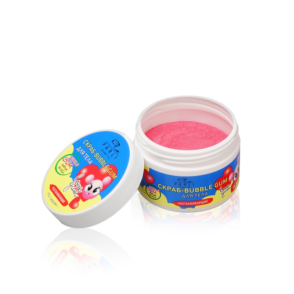 Разглаживающий скраб для тела Parli " bubble gum " 250мл. Фото 5.