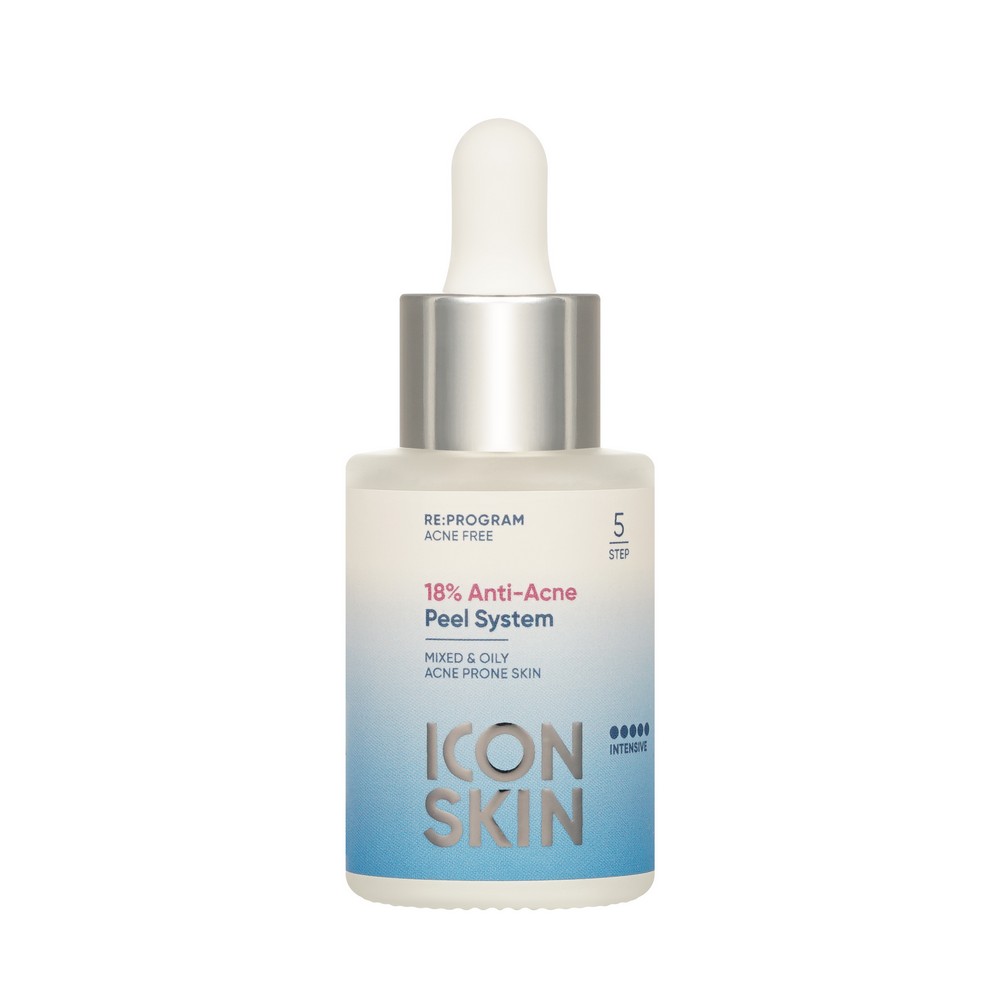 Пилинг для проблемной кожи ICON SKIN Re:Program 18% Anti-Acne Peel System 30мл. Фото 5.