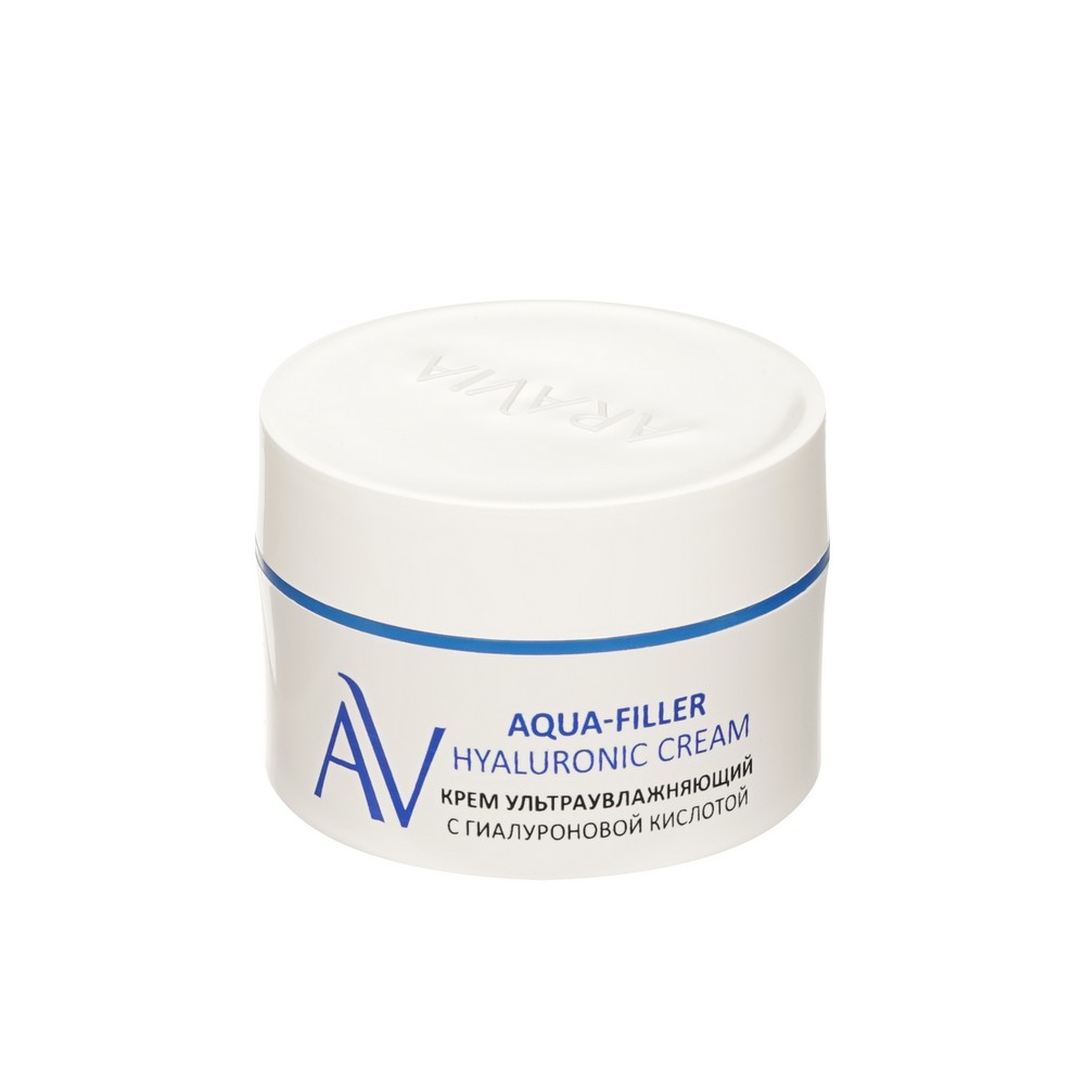 Крем для лица ультраувлажняющий с гиалуроновой кислотой Aravia Laboratories Aqua-Filler Hyaluronic Cream 50мл. Фото 6.