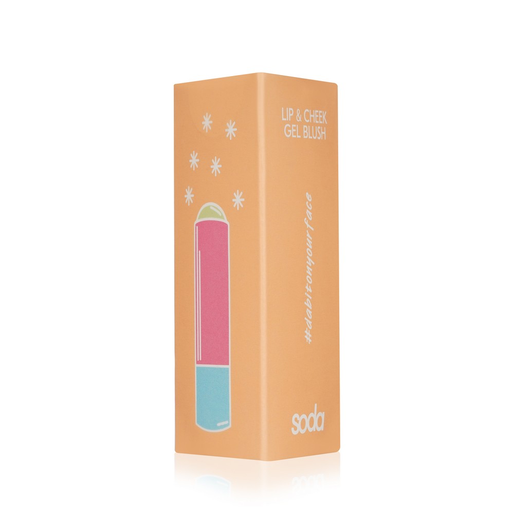 Гелевые румяна - стик для губ и щек Soda Lip & Cheek Gel Blush #dabitonyourface 102 , 6г. Фото 3.