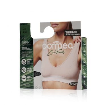 Женский бюстгалтер Pompea Vela Eco Friendly , Nero , S/M.