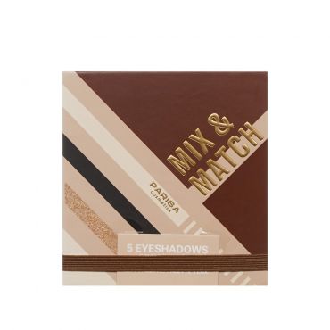 Палетка теней для век Parisa Cosmetics Mix & Match 5 оттенков 1 Brown 7,2г.