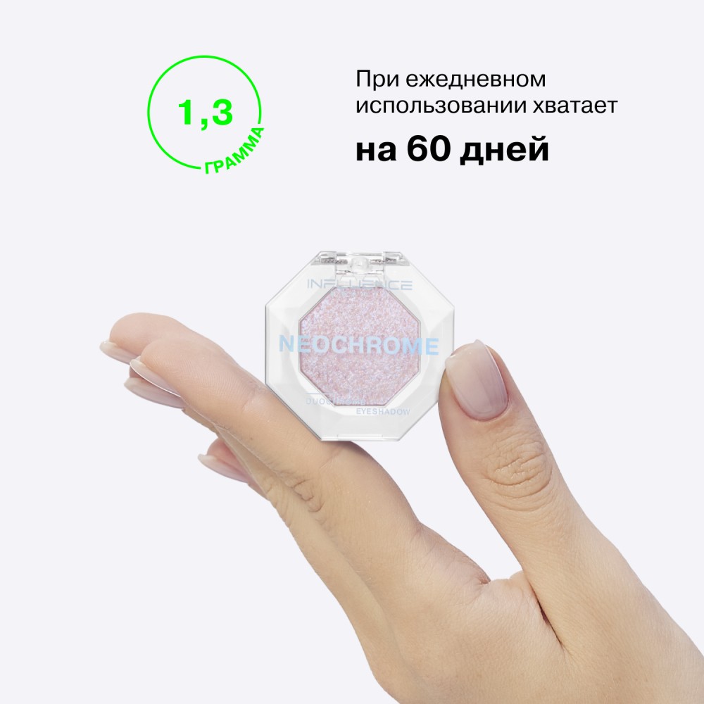 Дуохромные тени для век Influence Beauty Neochrome 02 1,3г. Фото 8.