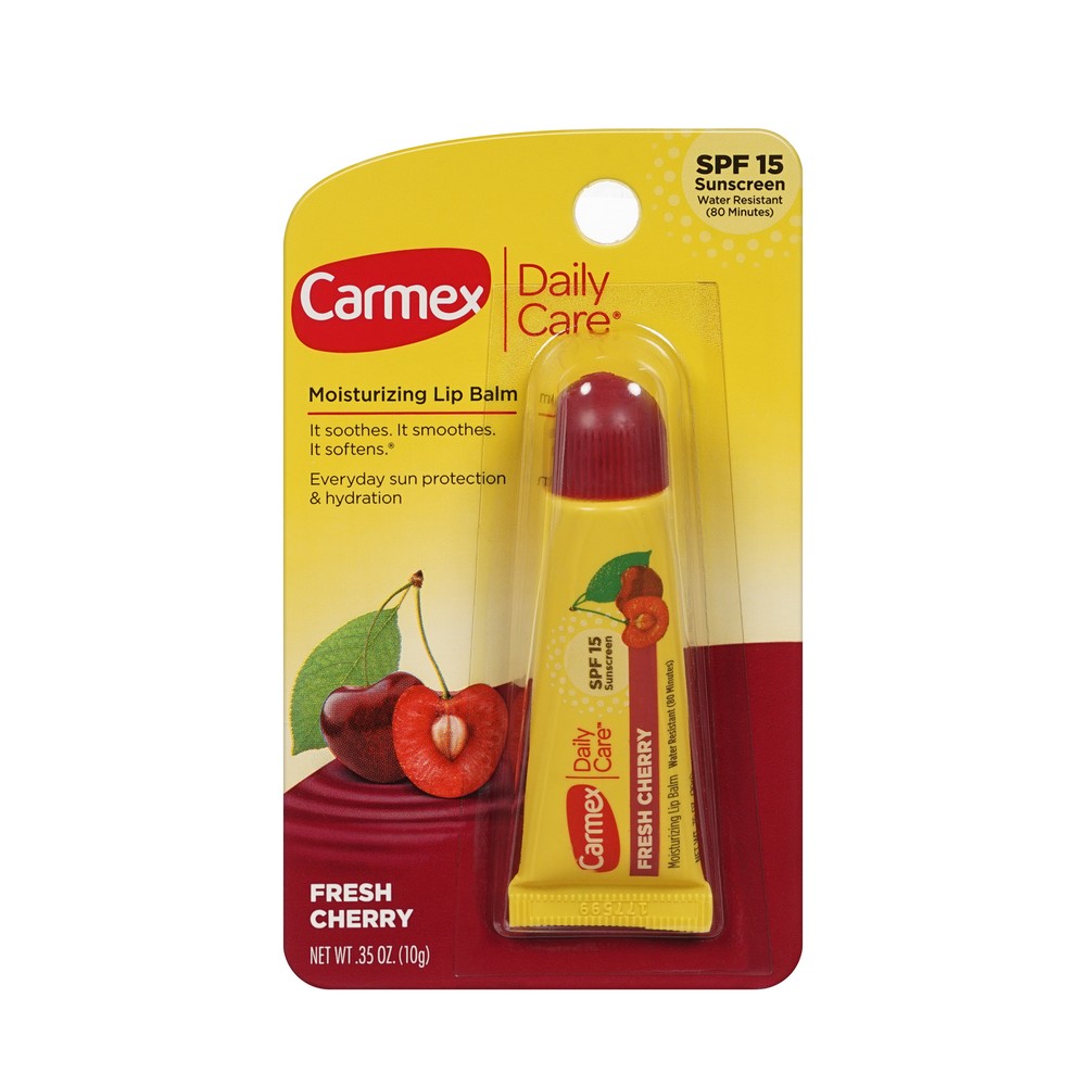 Бальзам для губ Carmex Daily Care Fresh Cherry SPF 15 10мл. Фото 1.