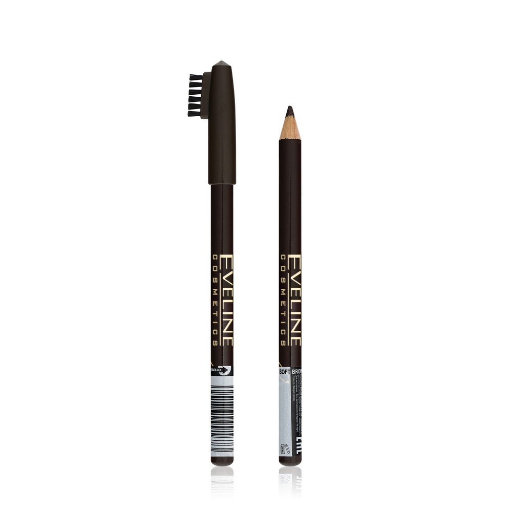 Карандаш для бровей Eveline Eyebrow Pencil Soft Brown. Фото 1.