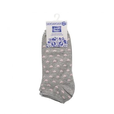 Женские носки Good Socks C1495 трикотажные серые р.23-25 3 пары.