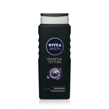 Мужской гель для душа NIVEA Men " Сила угля " 500мл.