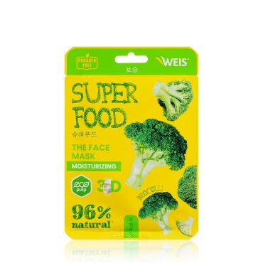 Маска для лица WEIS Super Food Moisturizing с экстрактом брокколи 23г.