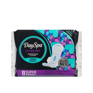 Женские прокладки Day Spa Ultra Dry Super 8шт.