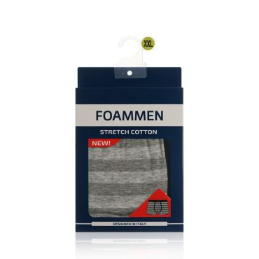 Мужские трусы Foammen Fo210003-3 , Серые в полоску , XXL.