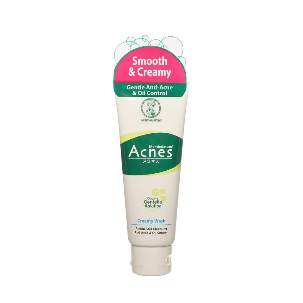 Крем - пенка для умывания Mentholatum Acnes для проблемной кожи 100г. Фото 1.