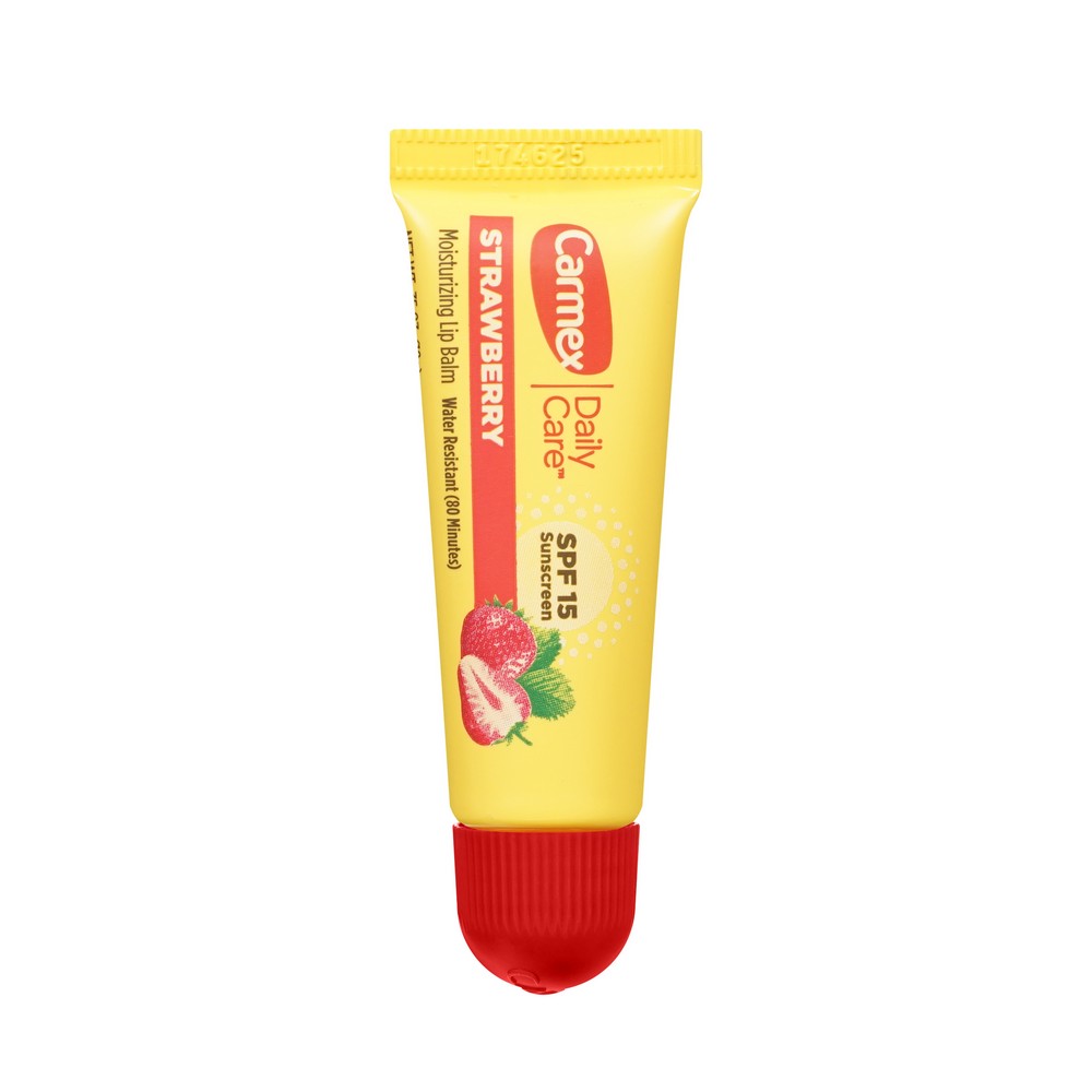 Бальзам для губ Carmex Daily Care Strawberry SPF 15 10мл Вид№4