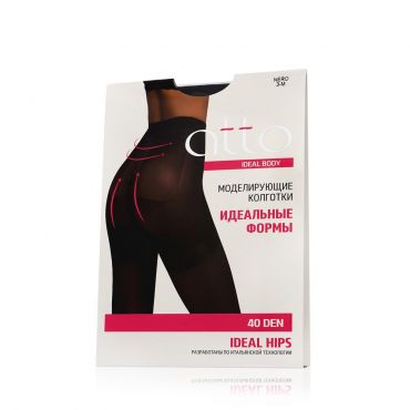 Женские колготки Atto Ideal Body Hips 40den Nero 3 размер.