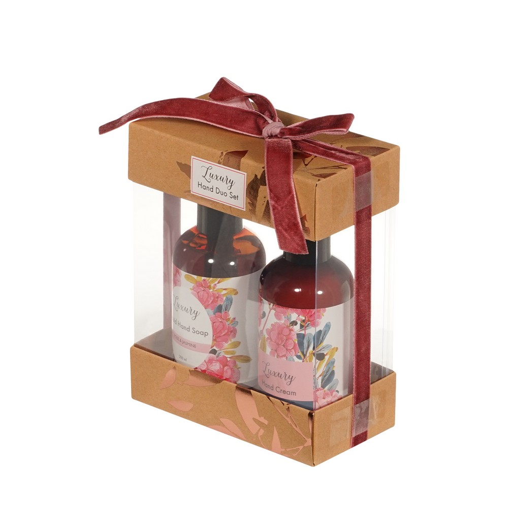 Женский подарочный набор Luxury ( жидкое мыло для рук 200мл + крем для рук 200мл ) в ассортименте. Фото 2.