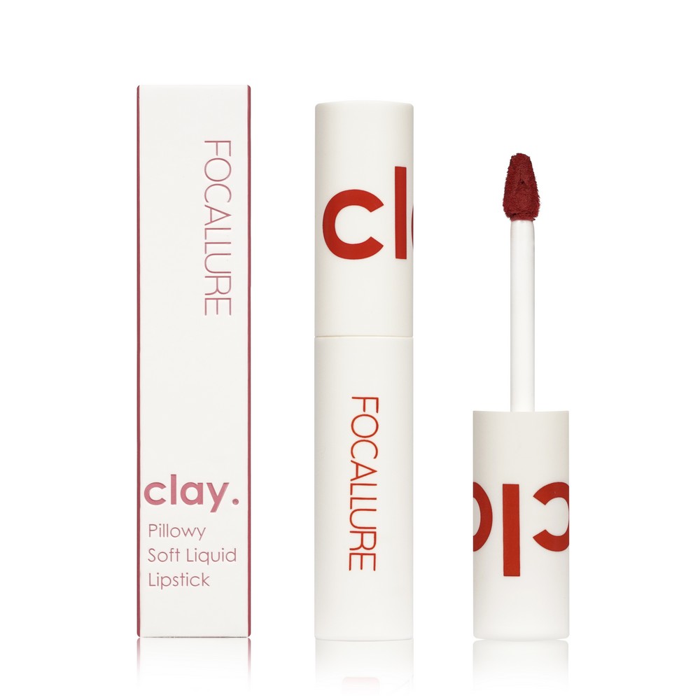 Суперстойкая жидкая помада для губ Focallure Clay Pillowy Soft Liquid Lipstick 302 2г