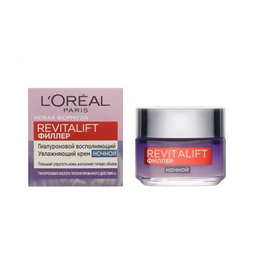 Антивозрастной крем L'Oreal Paris Revitalift Filler [H.A] ночной - уход для лица 50мл.
