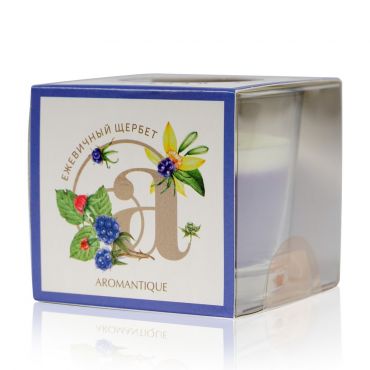 Свеча ароматическая Aromantique " Ежевичный щербет " 60г.