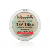 Пудра для лица Eveline Tea tree антибактериальная матирующая 004 Beige 9г.