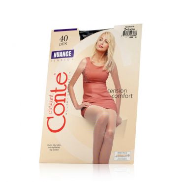 Женские колготки Conte Nuance 40den Nero 2 размер.