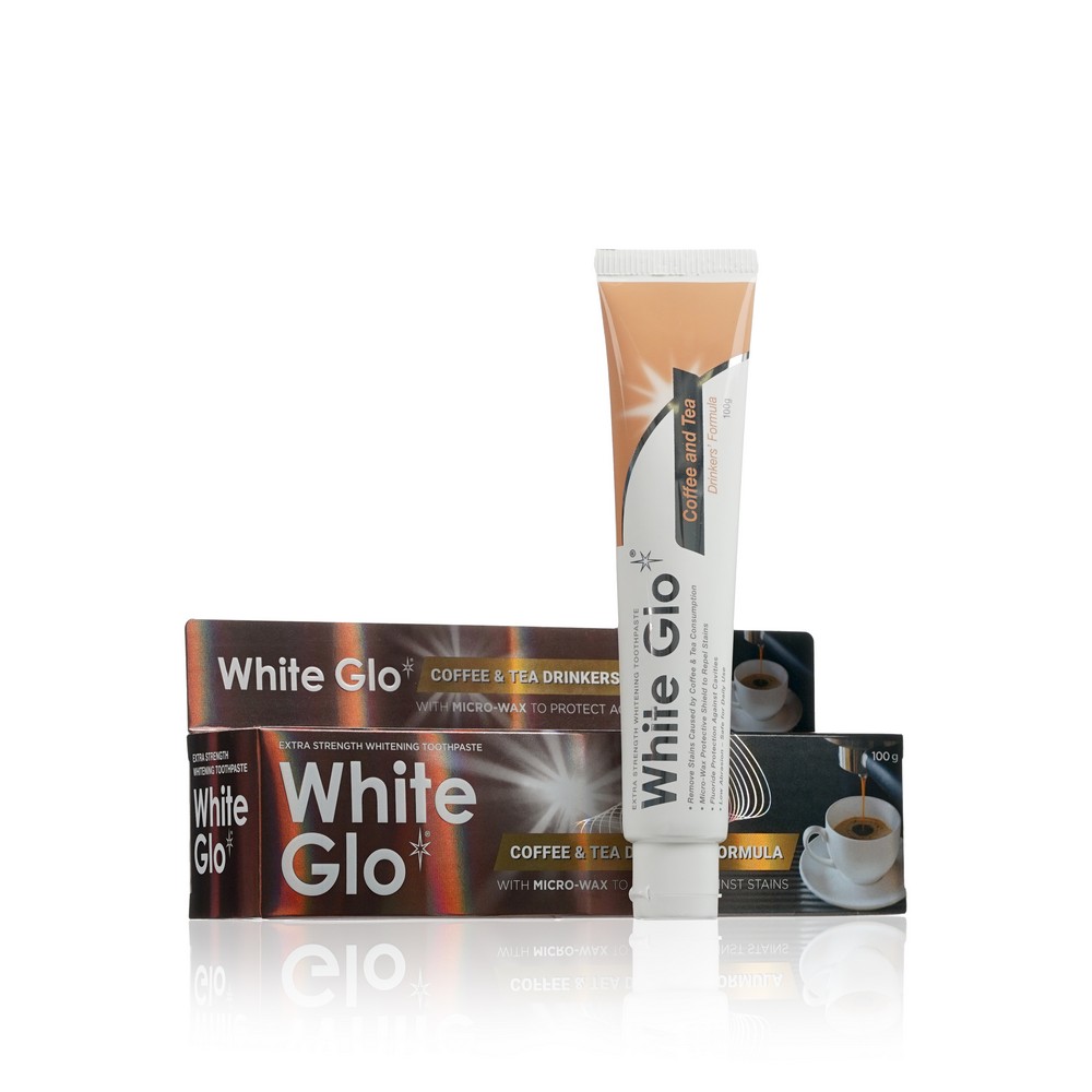 Зубная паста White Glo отбеливающая " Coffee and tea " 100г