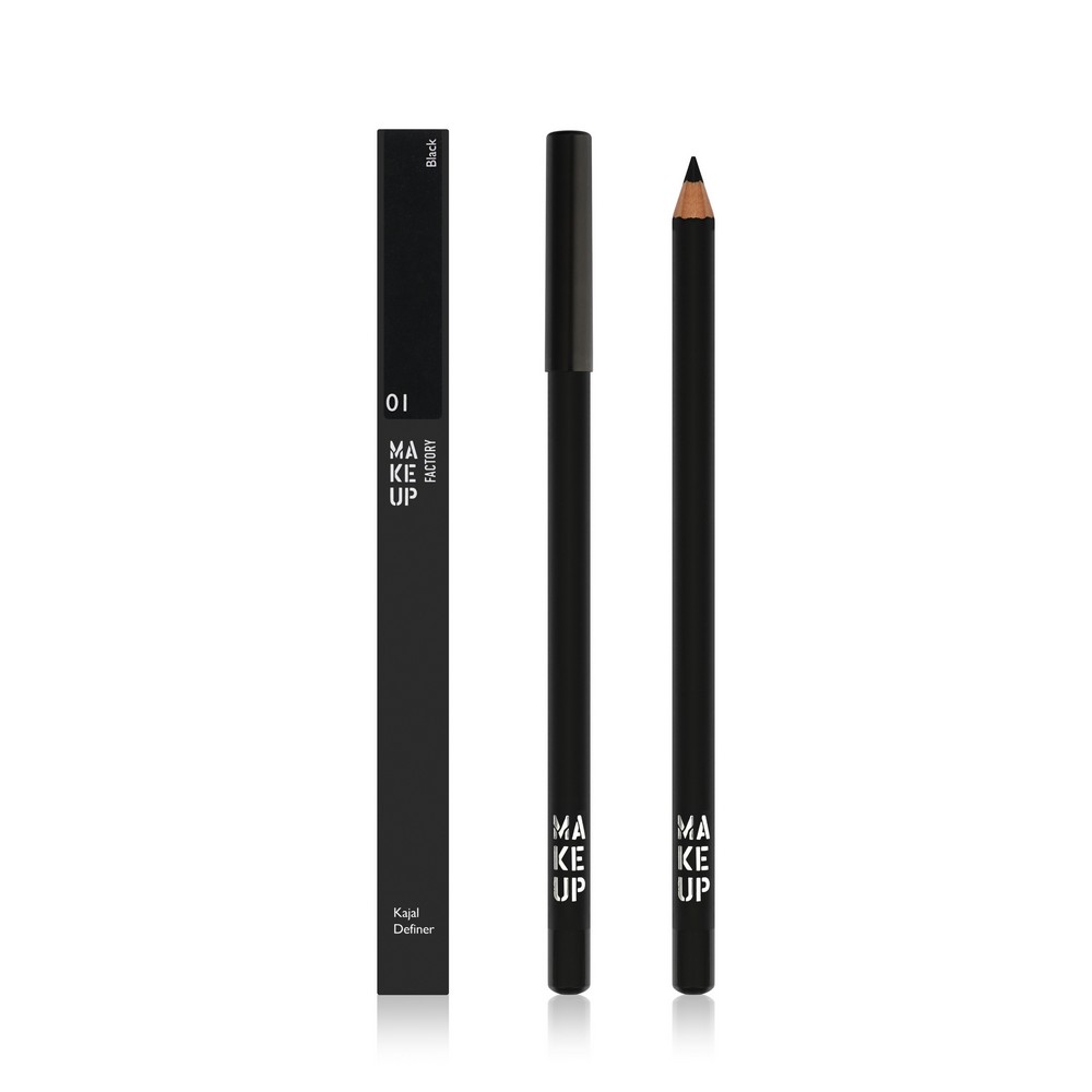 Устойчивый карандаш для век Make Up Factory Kajal Definer 01 1,48г. Фото 1.