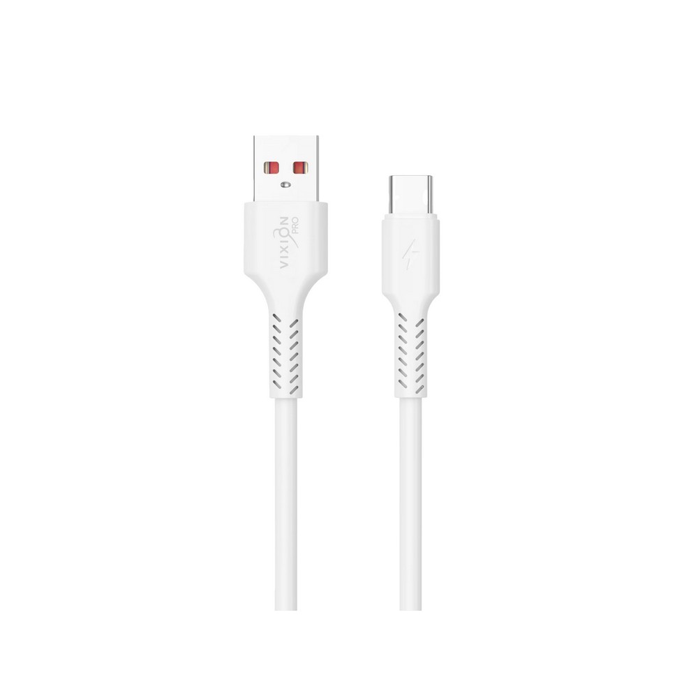 USB - кабель Vixion Pro VX Type-C Белый 1м. Фото 2.