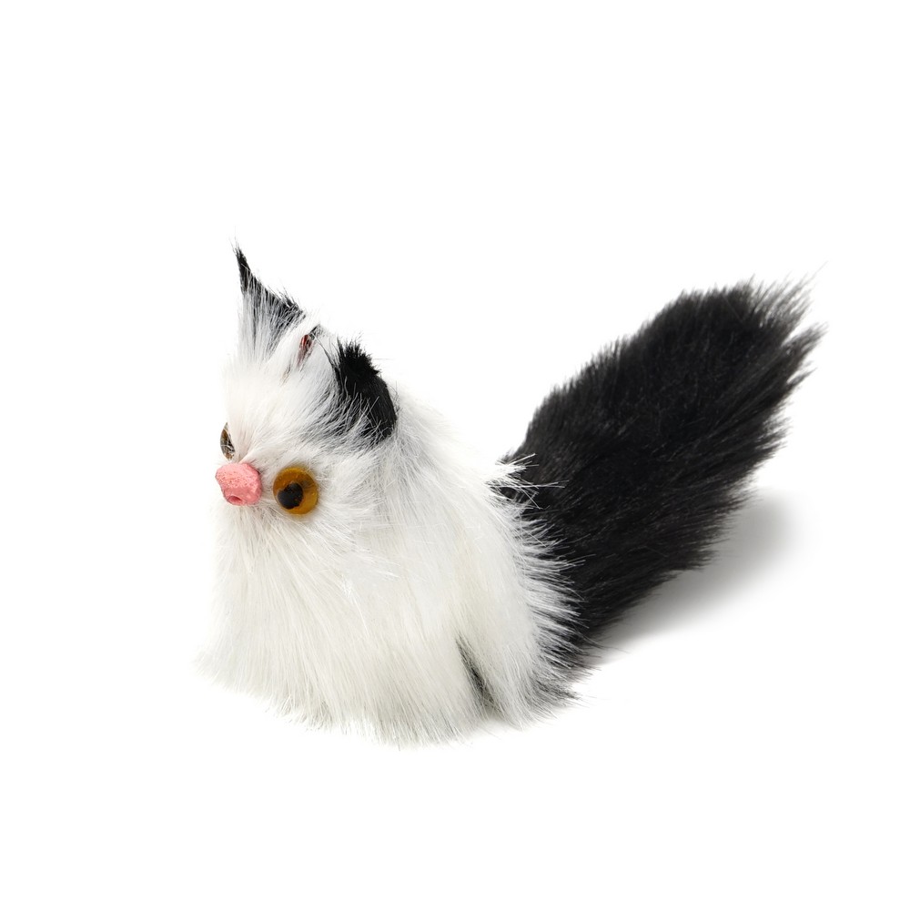 Игрушка для кошек Сима-Лэнд " Кот-дружок " мех , 7см , цвета Микс. Фото 3.