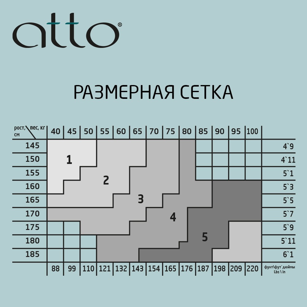 Женские хлопковые колготки Atto Cotton 70den Черный 2 размер Вид№8