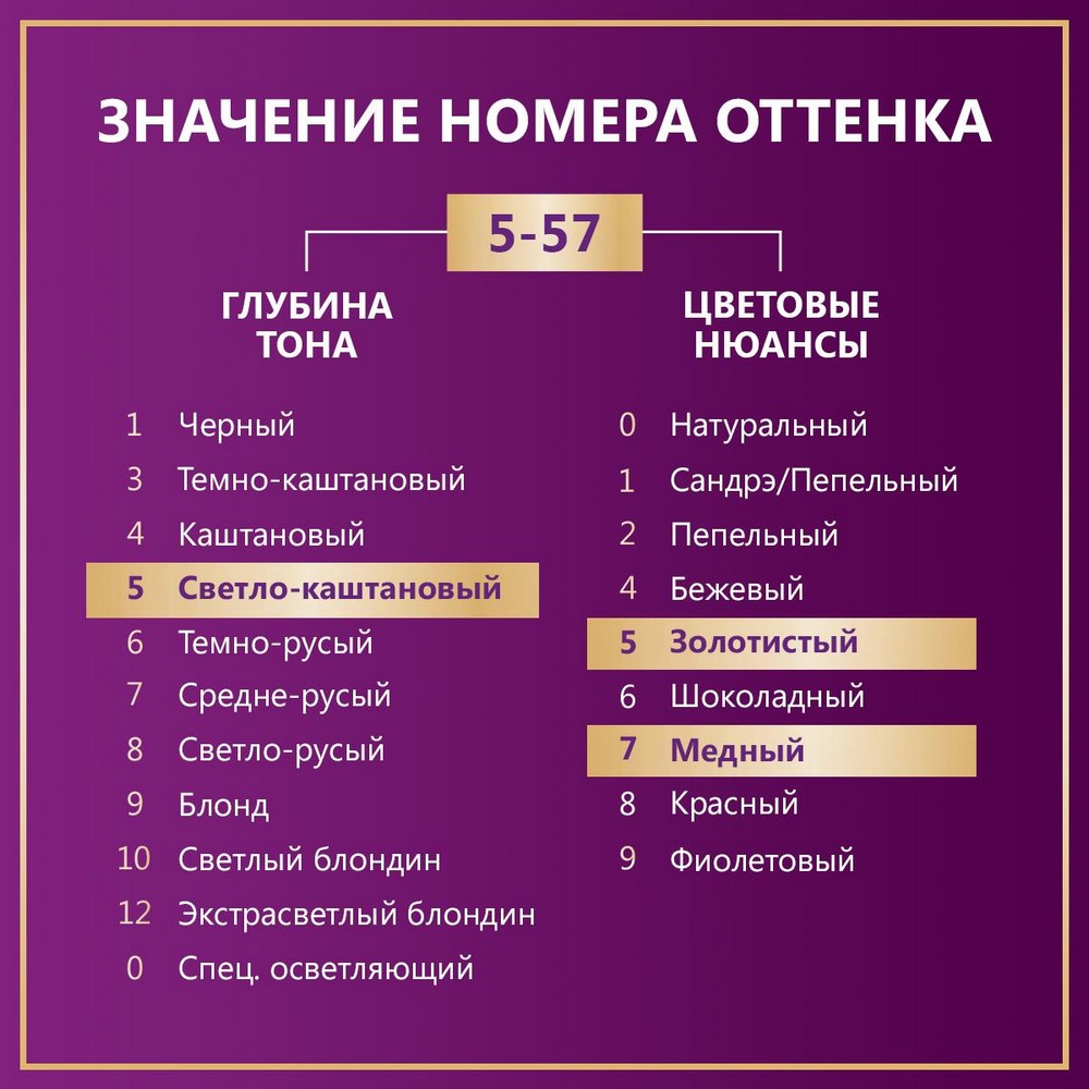 Стойкая крем - краска для волос Палетт Интенсивный цвет 5-57 GK4 Благородный каштан. Фото 8.