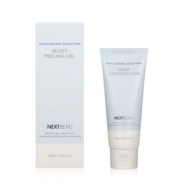 Увлажняющий отшелушивающий пилинг - гель для лица Nextbeau Hyaluronic Solution " Moist Peeling Gel " с гиалуроновой кислотой 100мл.