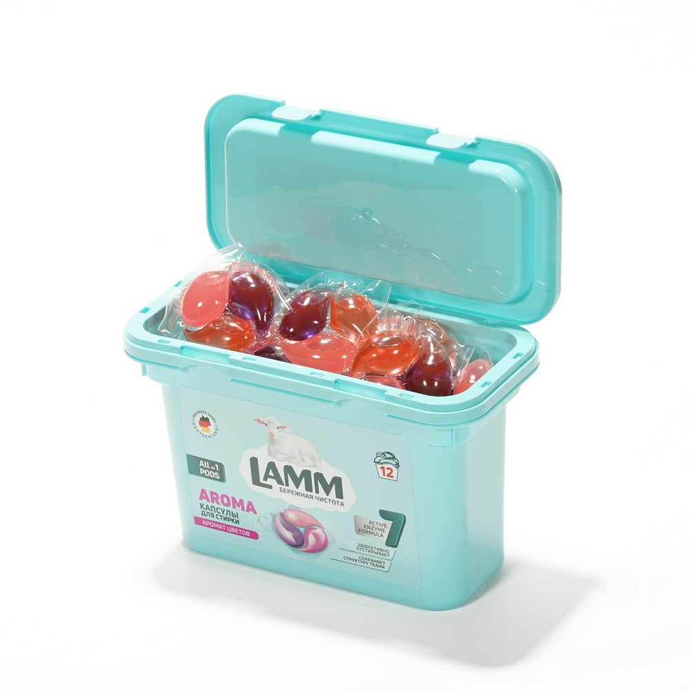 Капсулы для стирки LAMM Aroma 12шт. Фото 4.