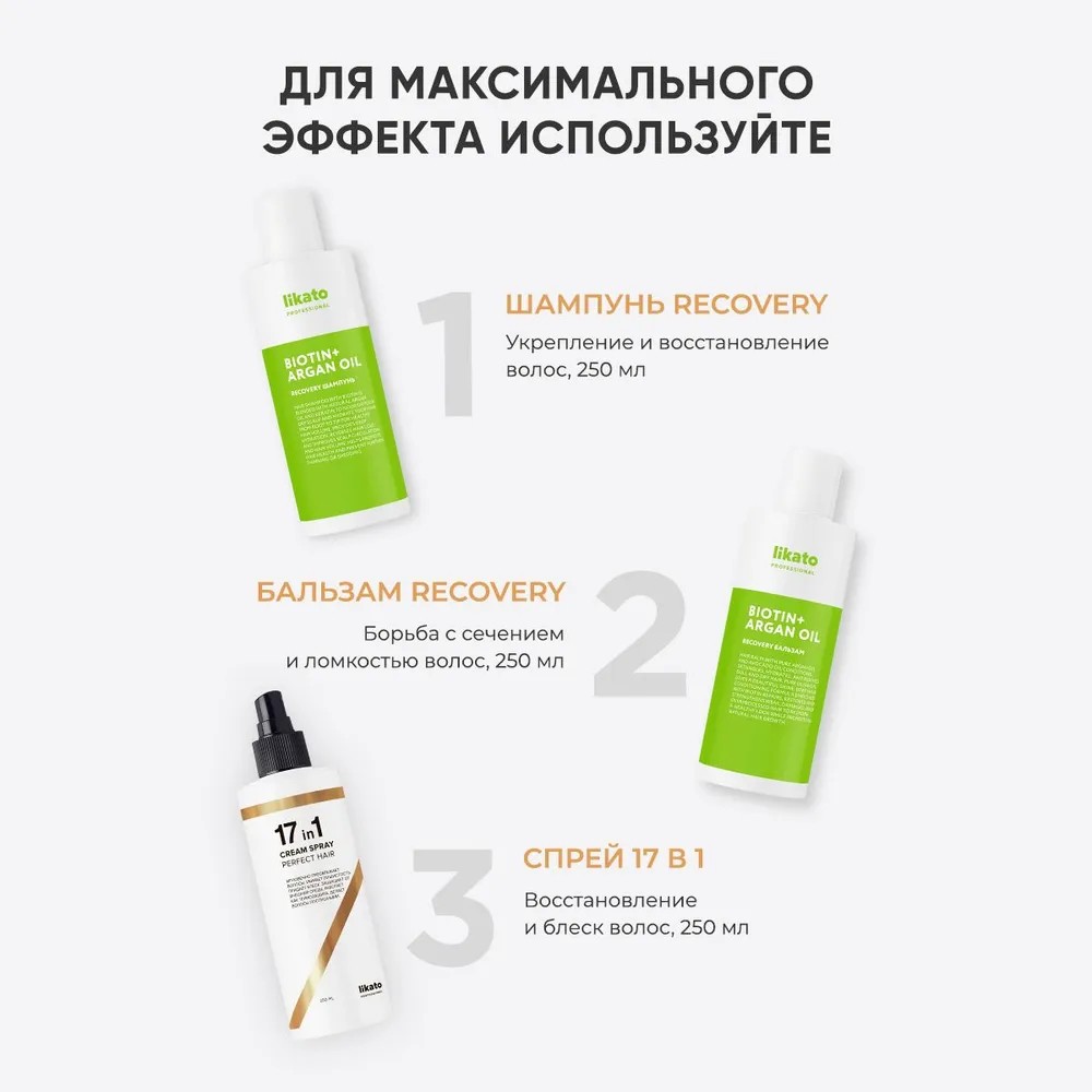 Крем - спрей для волос Likato Professional " Perfect Hair 17 in 1 " 250мл. Фото 12.