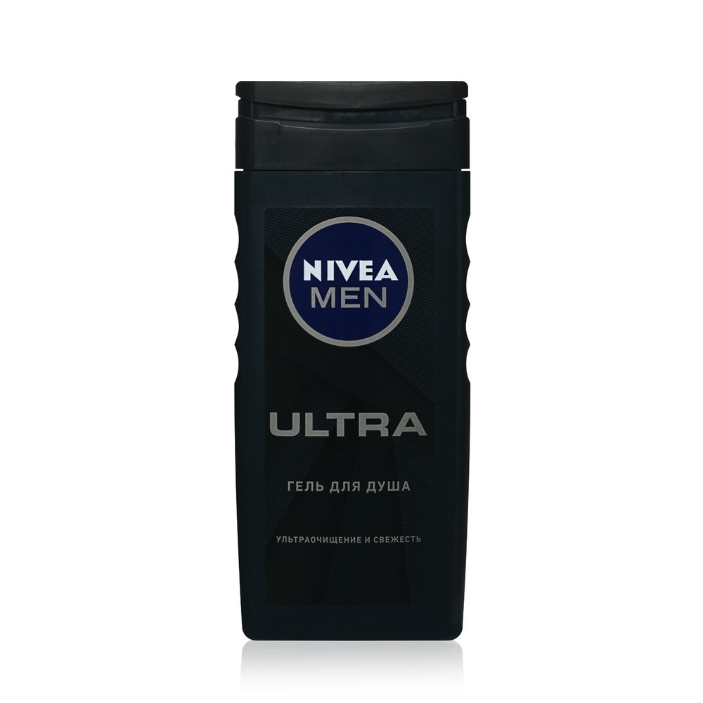 Гель для душа NIVEA Men " Ultra " ультра очищение и свежесть 250мл. Фото 1.