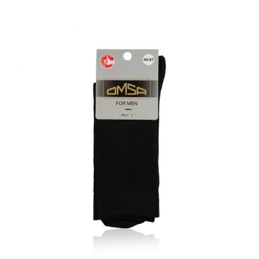 Мужские носки Omsa Eco трикотажные , 401 , Nero , р.45-47.