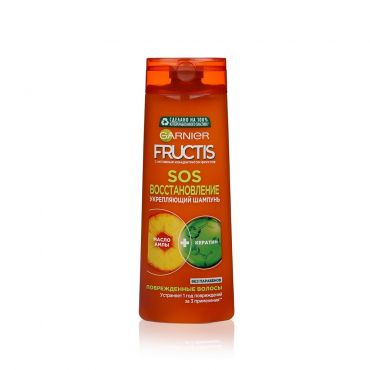 Шампунь Fructis SOS восстановление укрепляющий для секущихся для очень поврежденных волос 400мл.