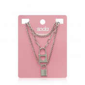 Ожерелье Soda " Chain 3-in-1 silver color ".