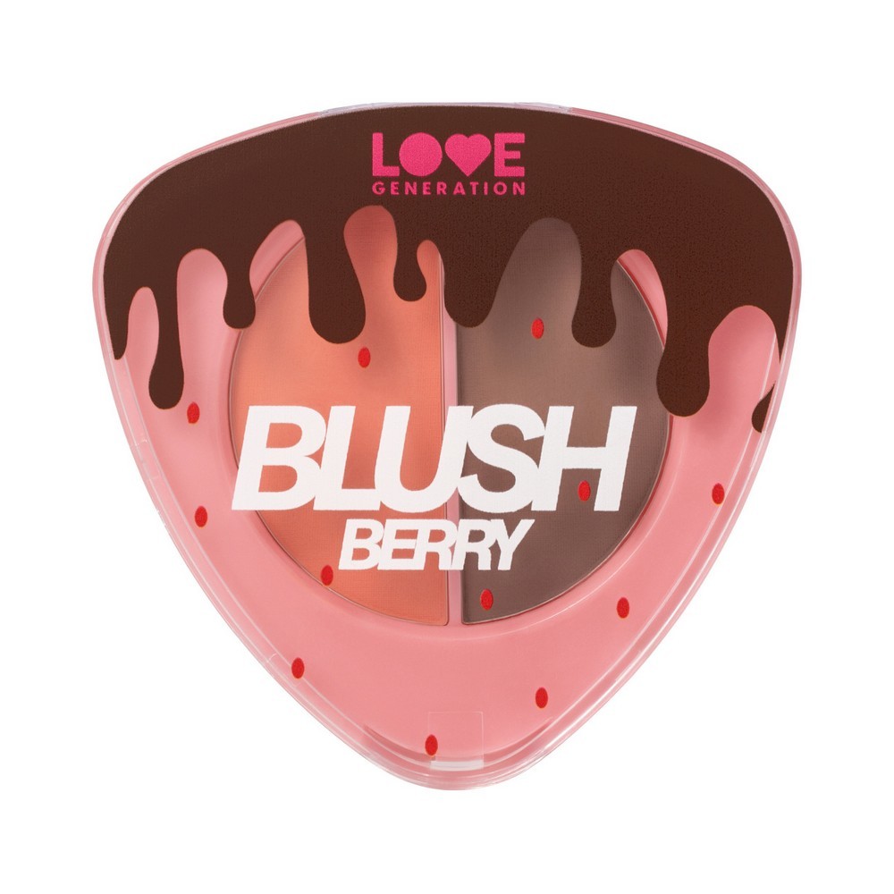 Палетка для контуринга лица Love Generation BlushBerry 01 6г. Фото 2.