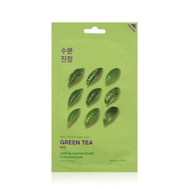 Тканевая маска Holika Holika для лица " Pure Essence Mask Sheet Green Tea " противовоспалительная 23мл.