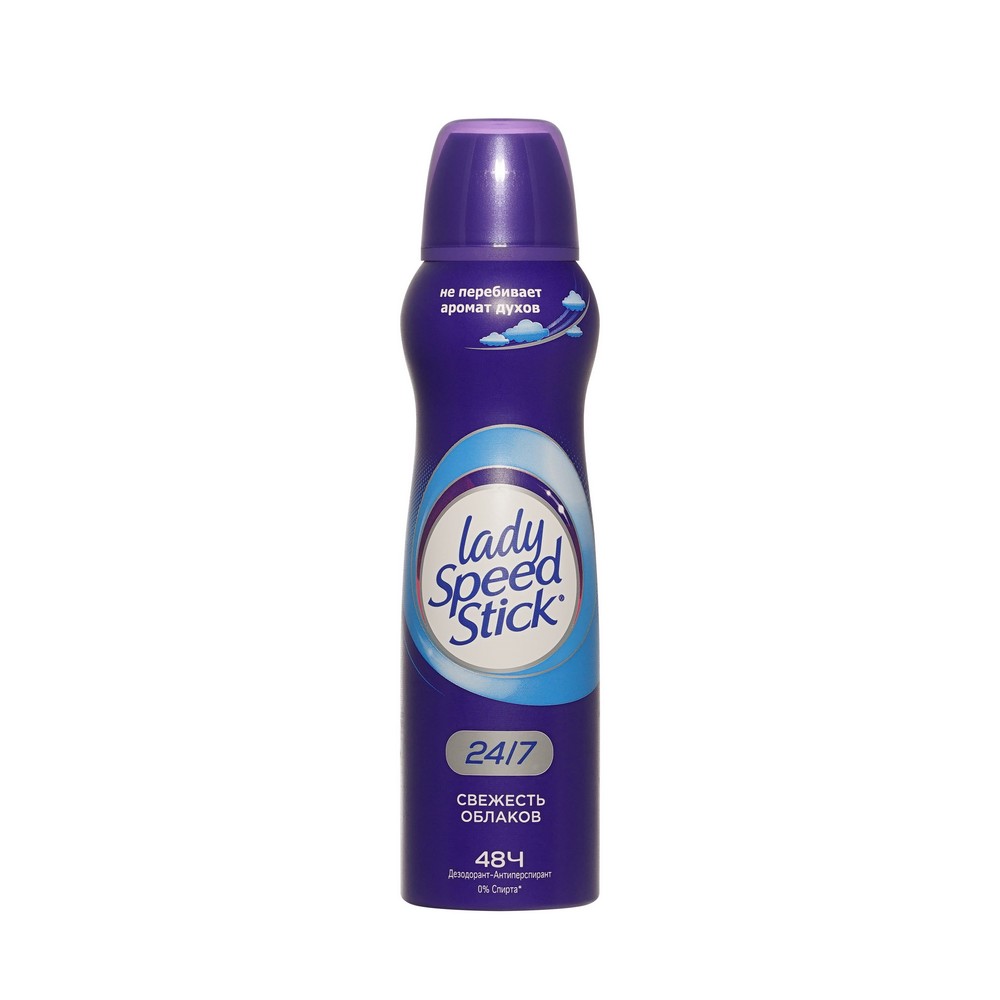 Дезодорант - антиперспирант Lady Speed Stick 24/7 Свежесть Облаков 150мл. Фото 1.