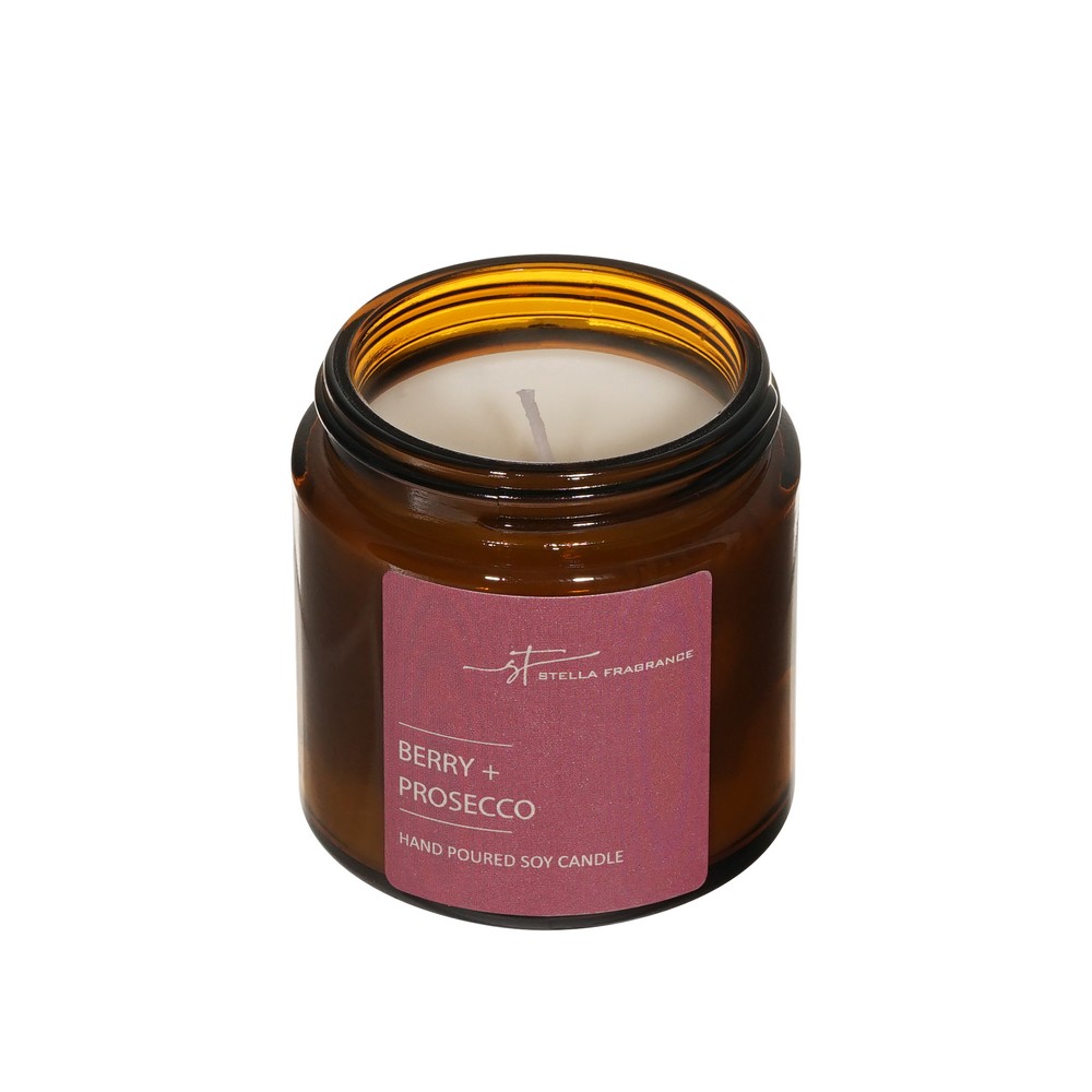 Свеча ароматическая Stella Fragrance Berry + Prosecco 90г. Фото 4.