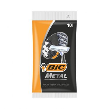 Мужские одноразовые станки для бритья Bic Metal 10шт.