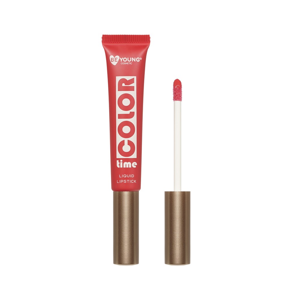 Жидкая помада для губ BeYoung Color Time 103 10мл. Фото 1.