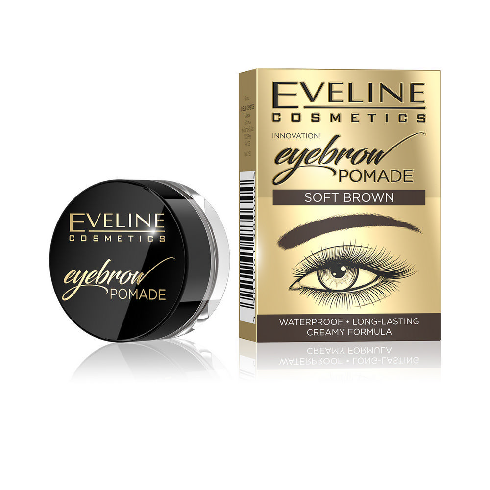 Помадка для бровей Eveline Eyebrow Pomade Soft Brown. Фото 1.