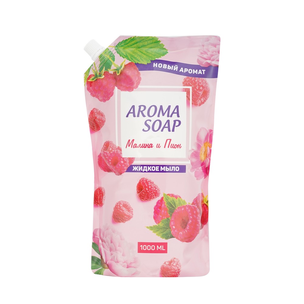 Жидкое мыло Aroma Soap " Малина и Пион " 1000мл