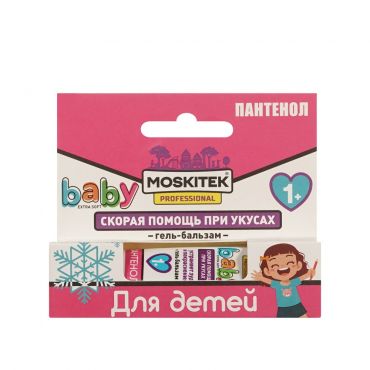 Гель - бальзам после укусов Moskitek Baby с пантенолом 1+ 10мл.