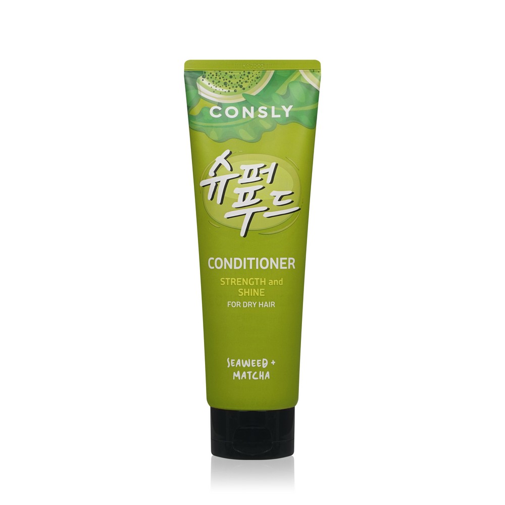 Кондиционер для силы и блеска волос Consly Strength and Shine с экстрактами водорослей и зелёного чая Матча 250мл